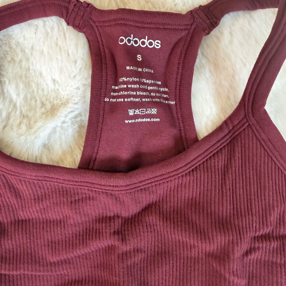 ododos Ribbed Crop Tank BNWT - Picture 6 of 8